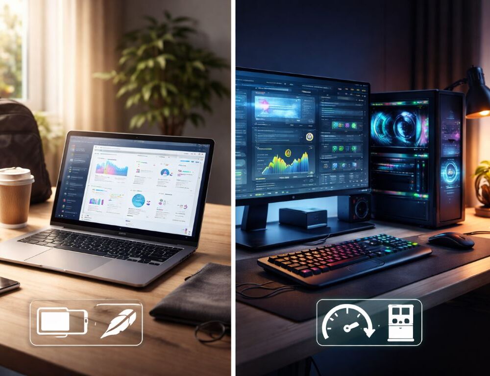 Laptop vs desktop: how to choose for work, school, and home