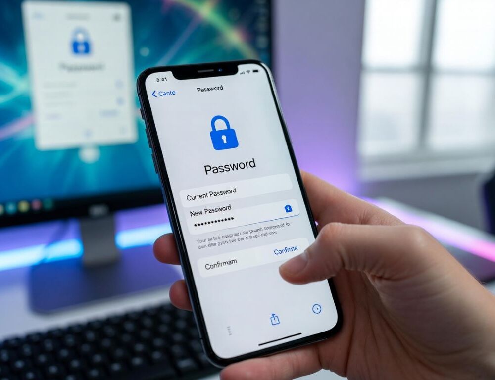Change iPhone password for Apple ID access safely