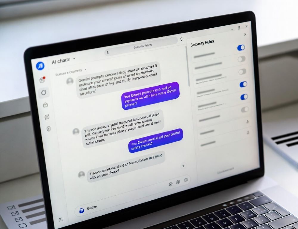 Gemini prompts: structure, privacy, and safety checks