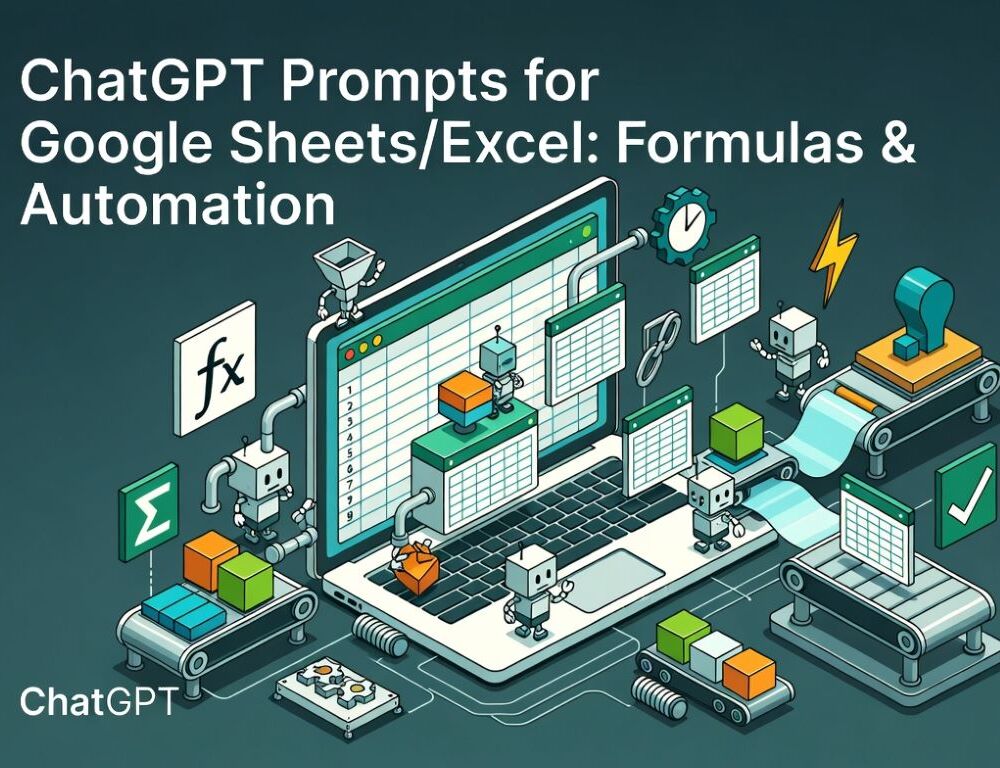 Prompts for Sheets formulas: ChatGPT templates