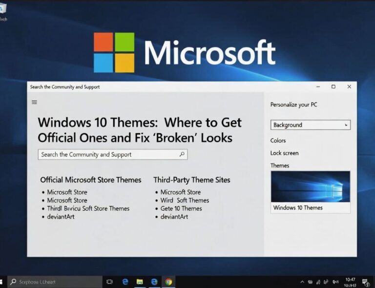 Windows 10 themes: official picks and common fixes