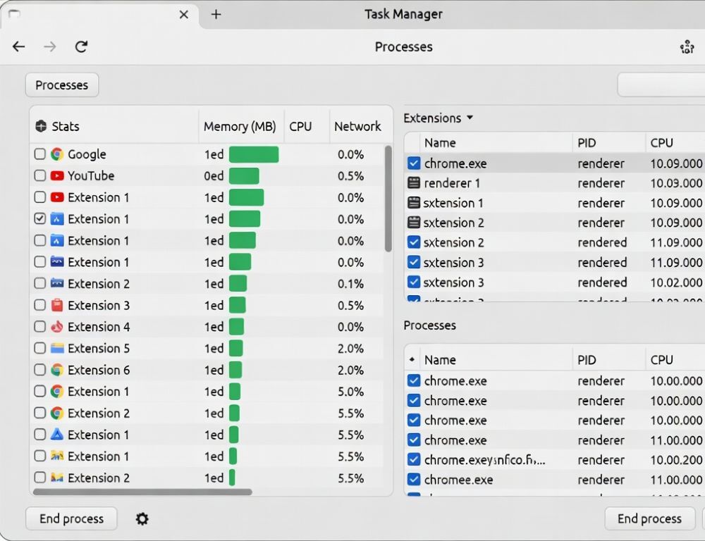 Chrome task manager: what to check when Chrome freezes