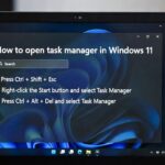 How to open task manager in Windows 11 and 10