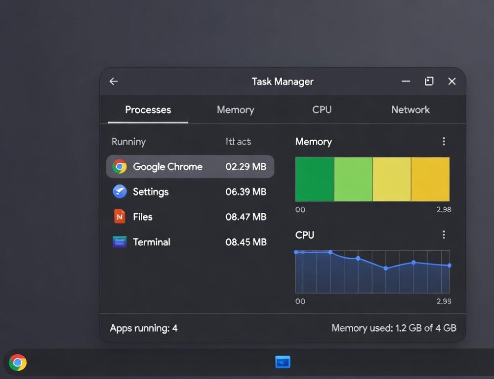 How to open task manager on Chromebook: fix freezes